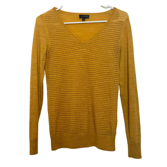 The Limited Yellow V-Neck Sweater Extra Small - Picture 1 of 3